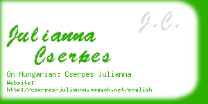 julianna cserpes business card